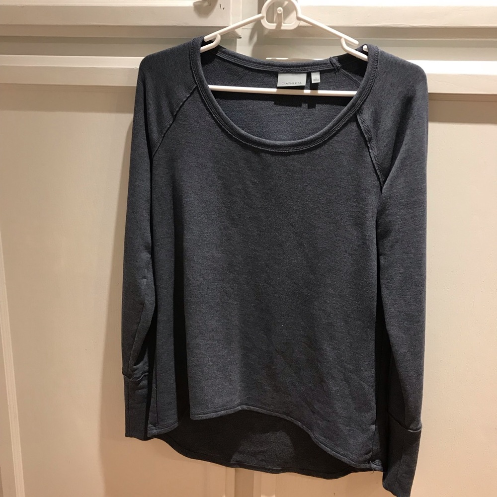 NWOT Athleta open neck fitted shirt